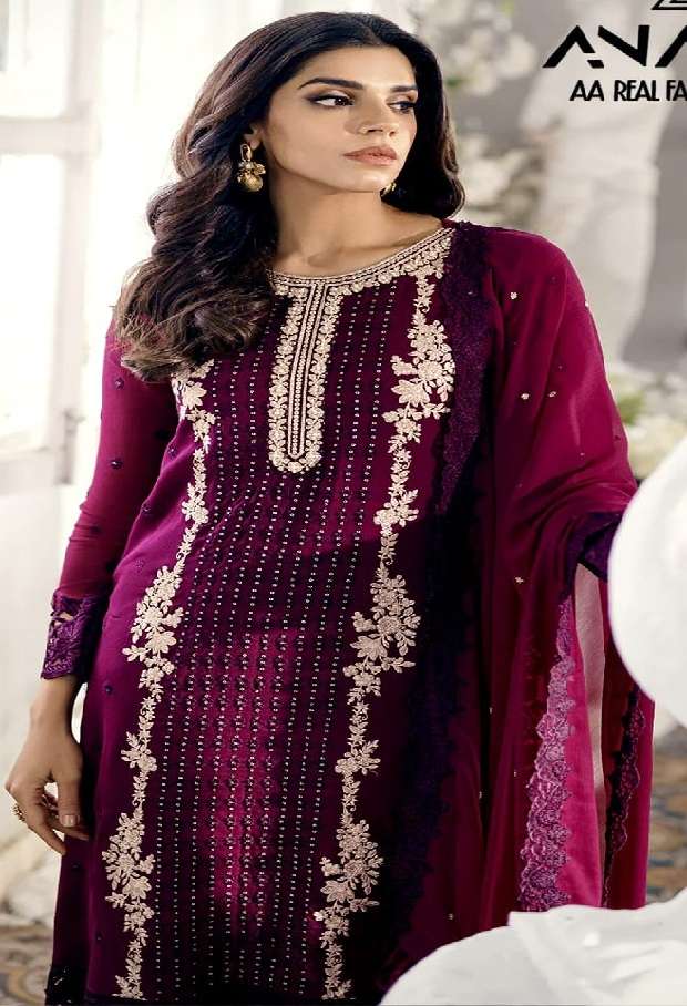 D No 445 Semi Stitched by Anamsa